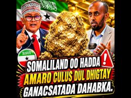 Xukuumadda Somaliland oo hadda Amaro culus dul dhigtay Ganacsatada dahabka.